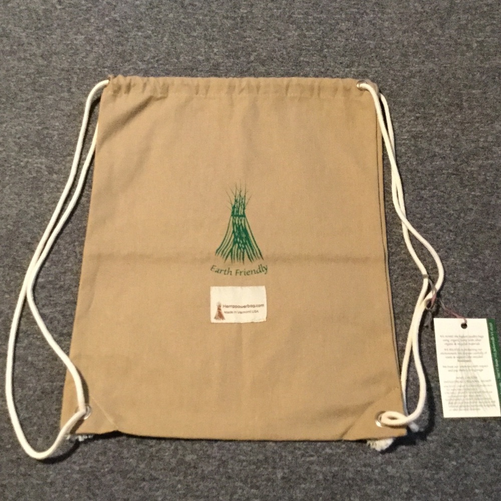 NWT. Hemp bag.